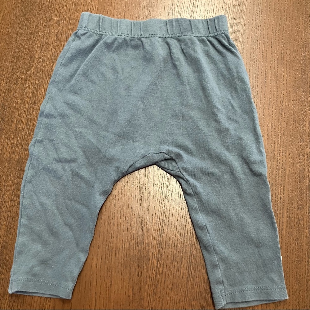 The Honest Company Wide Waist Fat Thick Baby Harem Leggings Gray